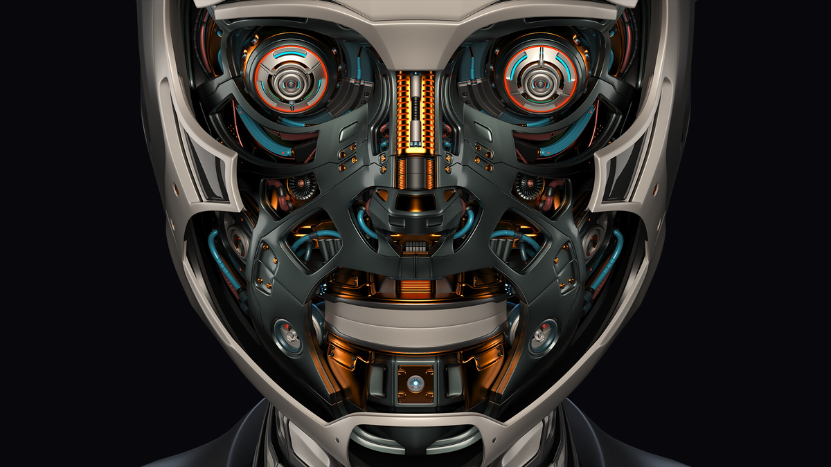 3D модель головы робота