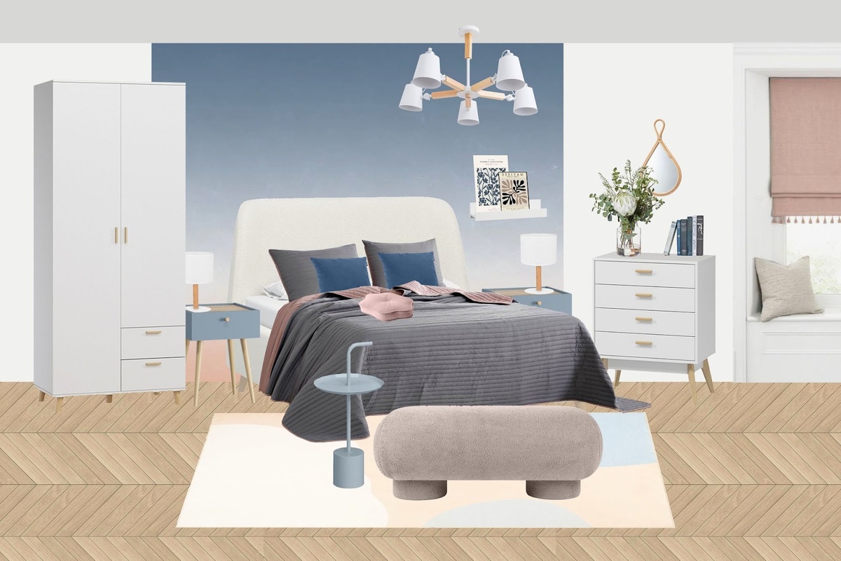 На фото: интерьер спальни с мебелью от divan.ru. Автор сета: дизайнер-архитектор Алена Кузнецова