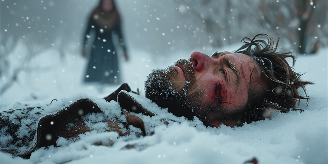 "Мама… прости…" – прошептал он одними губами, но голос его растворился в завываниях зимнего ветра...