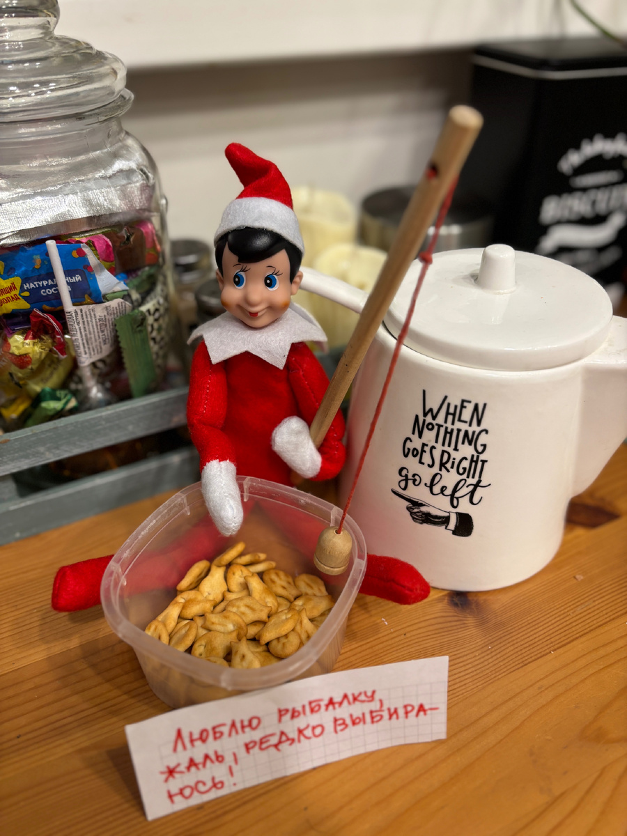 Фото автора. Рыбалку себе устроил при помощи подручных средств 