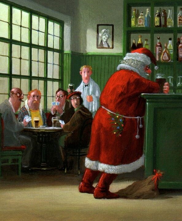 КАРИКАТУРА ОТ НЕМЕЦКОГО ХУДОЖНИКА-КАРИКАТУРИСТА ГЕРХАРДА ГЛЮКА / Gerhard Glück ПОД НАЗВАНИЕМ " НАМАЯЛСЯ "