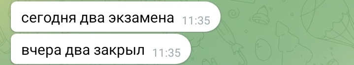 Наша переписка в ТГ