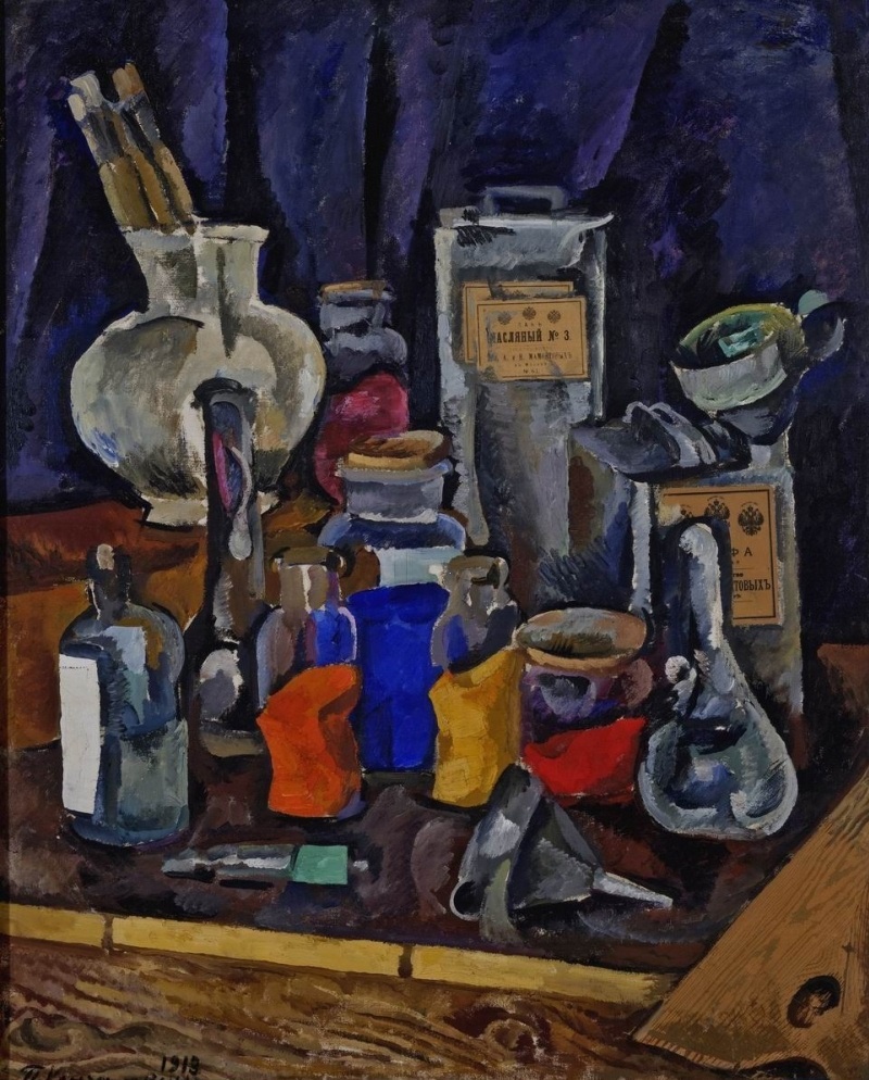 #painting #живопись #Konchalovsky_Still_life_with_dry_paints #Кончаловский_Натюрморт_Сухие_краски