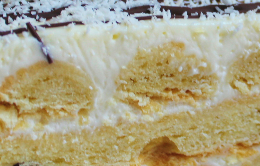 Торт из 90-х… Тогда всё делали на стол сами (в том числе и этот бюджетный и вкусный торт)