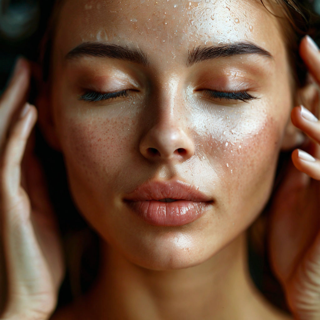 Нет никаких секретов красивой кожи. Все просто: сон, еда, вода.