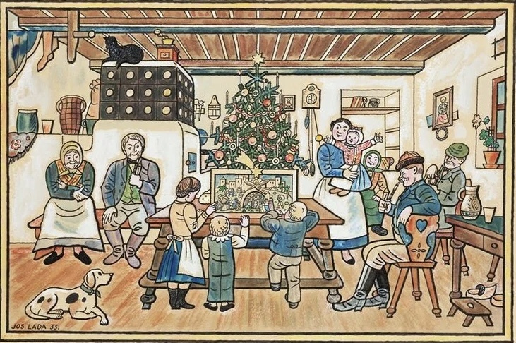 Йозеф Лада. «Рождество», 1933 год.
