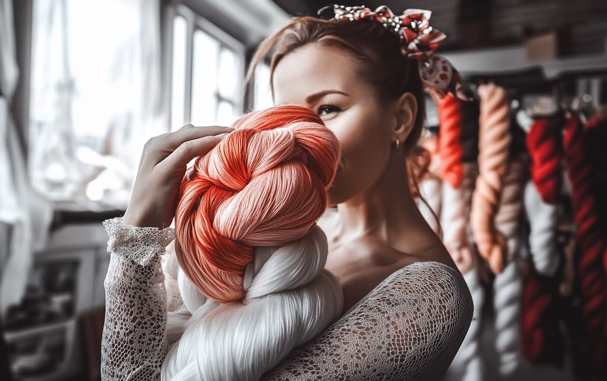    ruchnoe_okrashivanie_prazhi_eksperementy_s_cvetom Ленивое Вязание