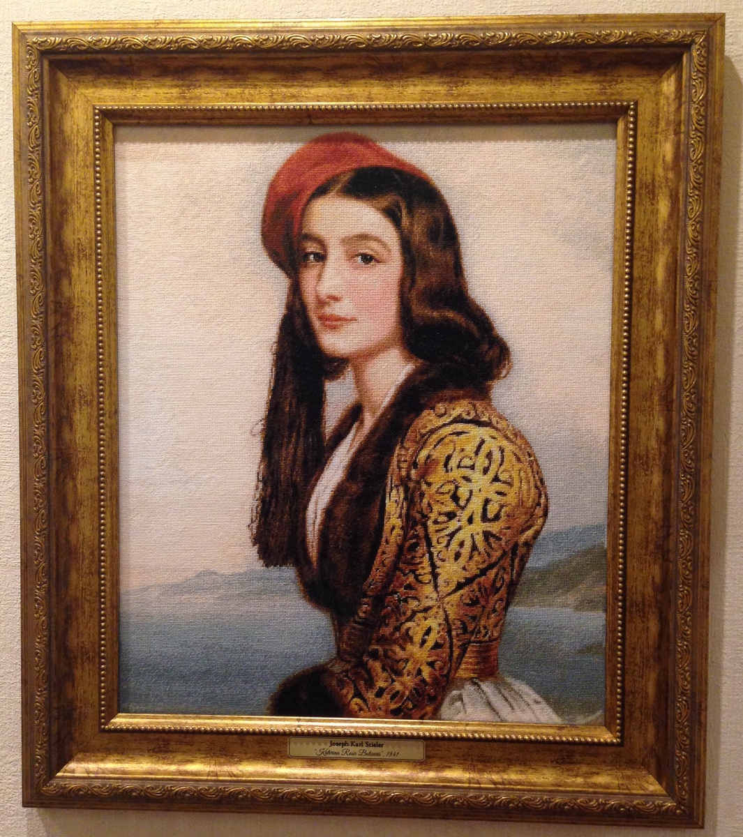 «Катерина» (2018), по картине немеецкого художника Joseph Karl Stieler «Katerina Rosa Botzaris», 1841
(Галерея Красавиц Людвига Баварского, замок Нимфенбург)