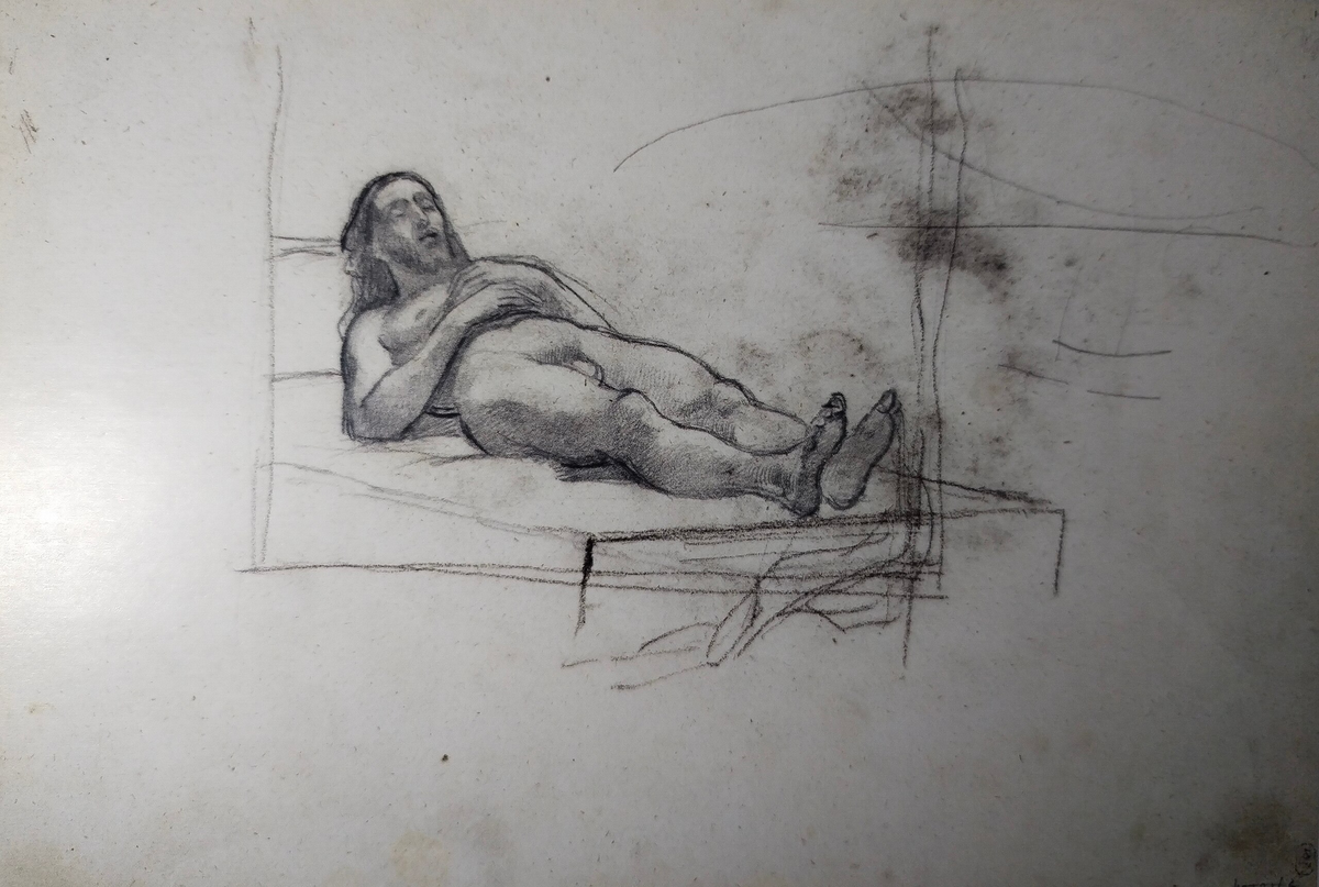 Христос. Набросок, 1845—1846