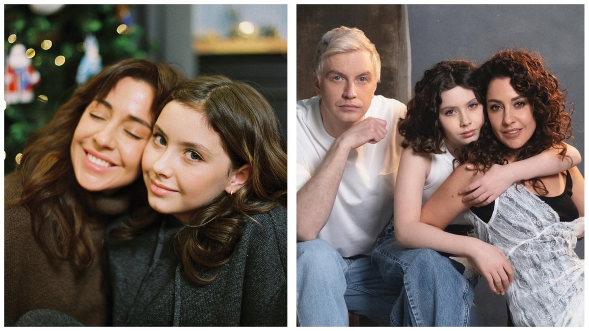 Мария Зайцева с дочерью. Алексей Гоман с Марией Зайцевой и дочкой Сандрой