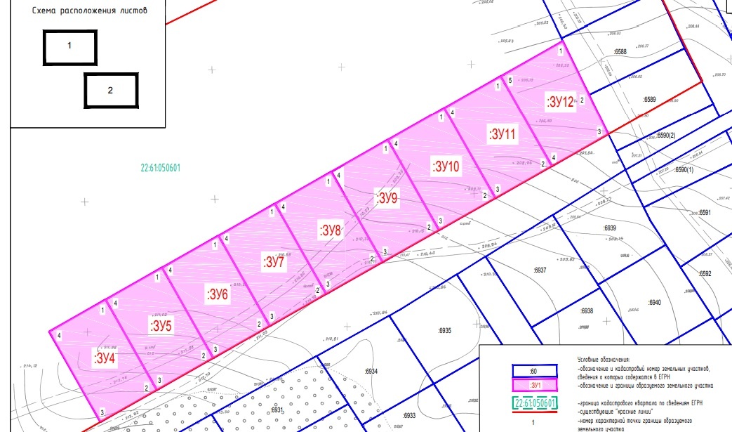 Проект межевания в Центральном