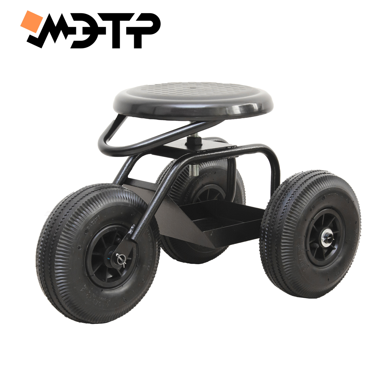 Садовый слесарный мобильный стул на колесах МЭТР.