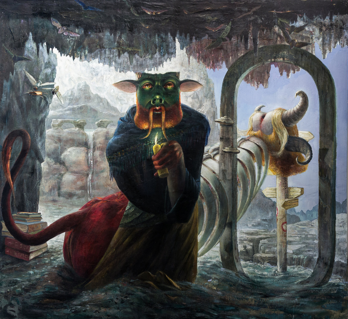 © Марко Якше (Marko Jakše). Животное. Масло на листе. 188 × 203 см. 2010-13.