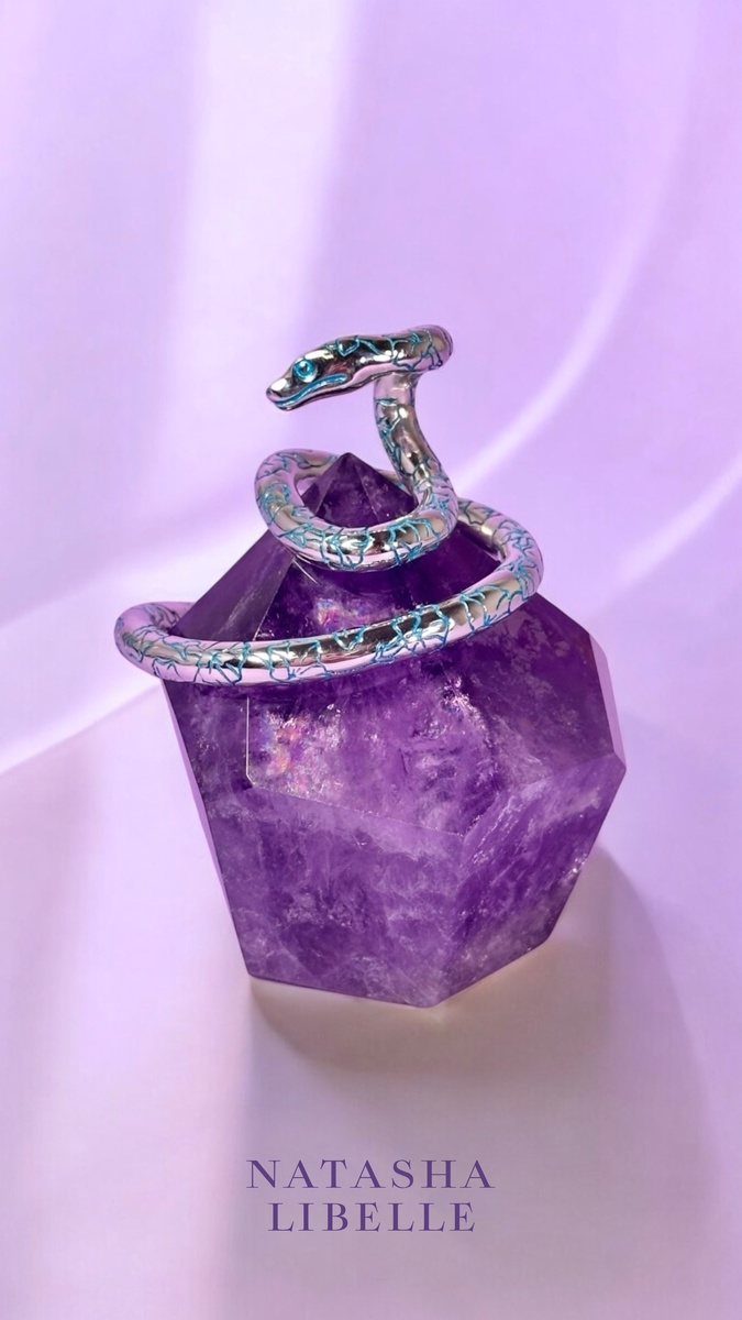 Аметист, серебро, нано керамическое покрытие