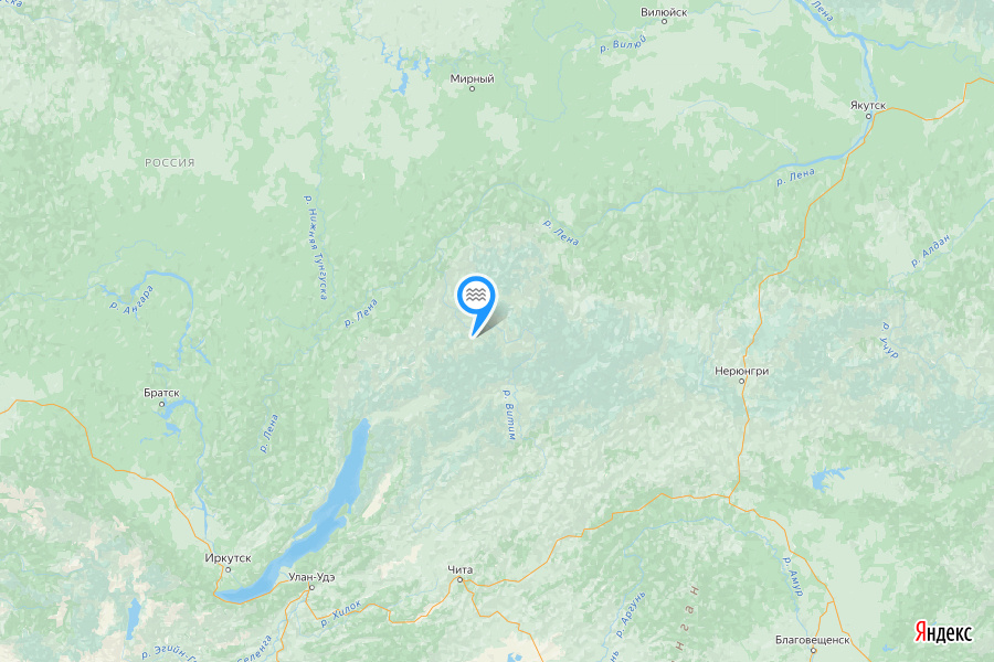 © yandex.ru/map-constructor (Примерное место предполагаемого строительства Тельмамской ГЭС)