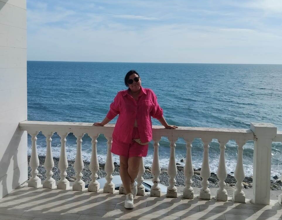 Я в Лоо на нашей террасе 