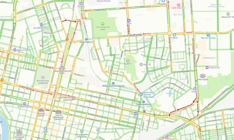    Скриншот сервиса «Яндекс Карты»