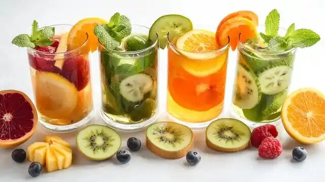 Просто картинка из статьи. Возможно, чая в этих напитках и нет.