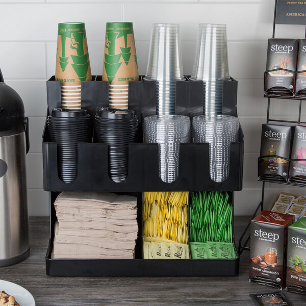 Органайзер барный для одноразовых стаканов и крышек 350x360x150 мм (организатор)