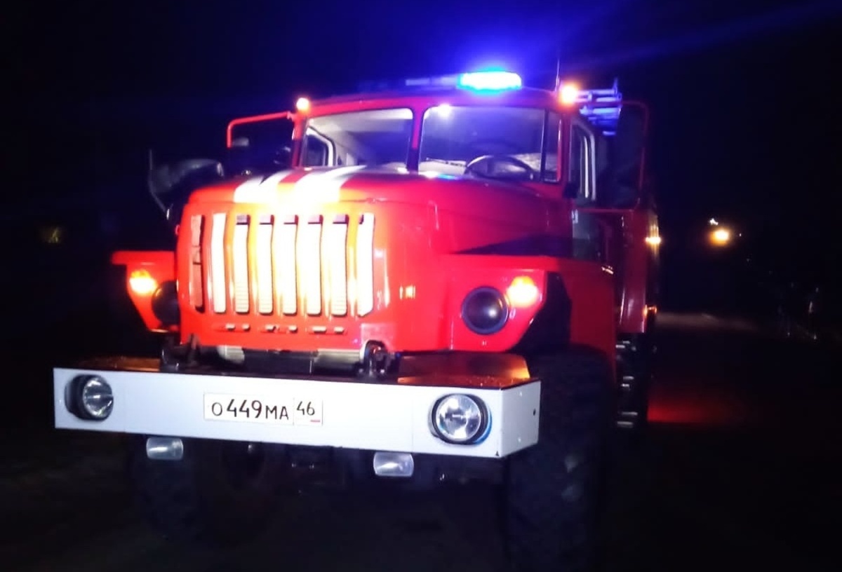    Сегодня ночью в Курске сгорело одноэтажное здание