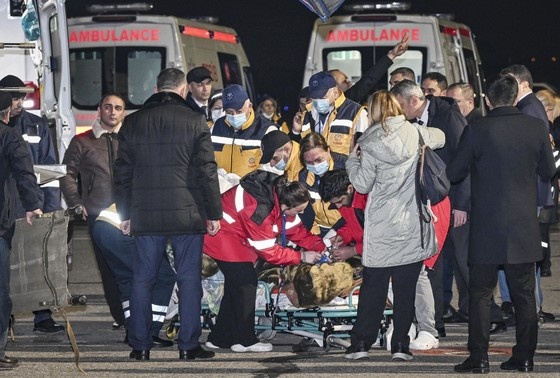    В Баку прибыл второй борт с пострадавшими в катастрофе у Актау