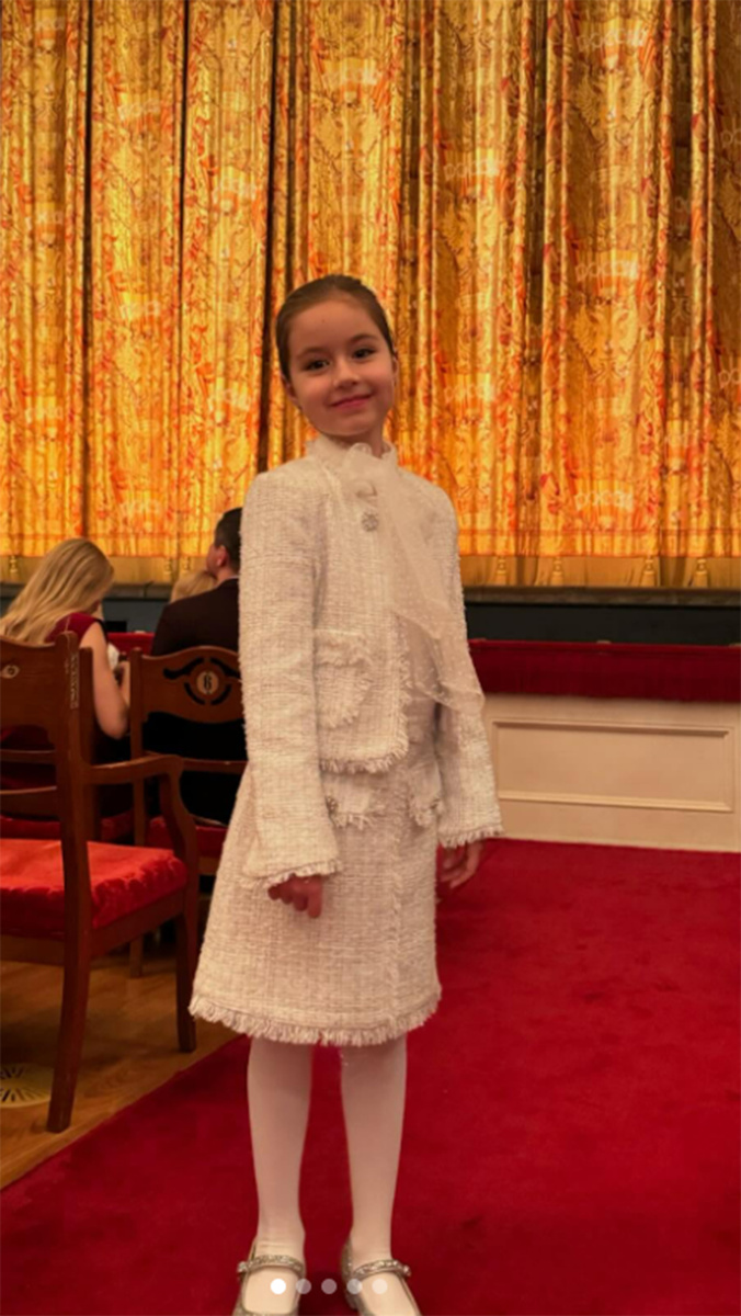 Дочка Полины Гагариной Мия в Большом театре. Фото: соцсети Полины Гагариной