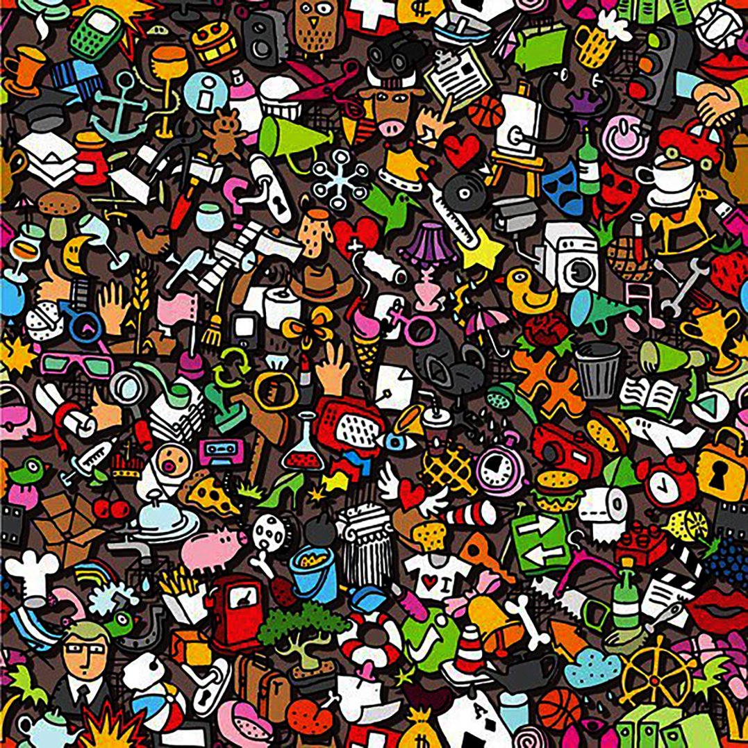 Среди этой кучи вещей найдите вишню!