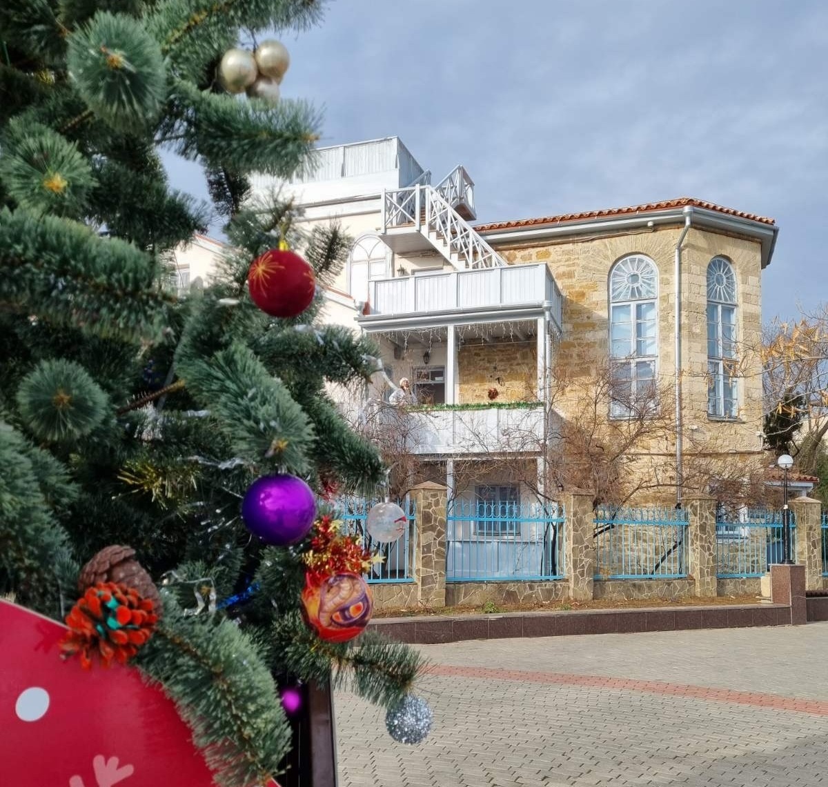 Елка и Дом-музей Максимилиана Волошина // Фото со страницы музея-заповедника «Киммерия Волошина» в ВК