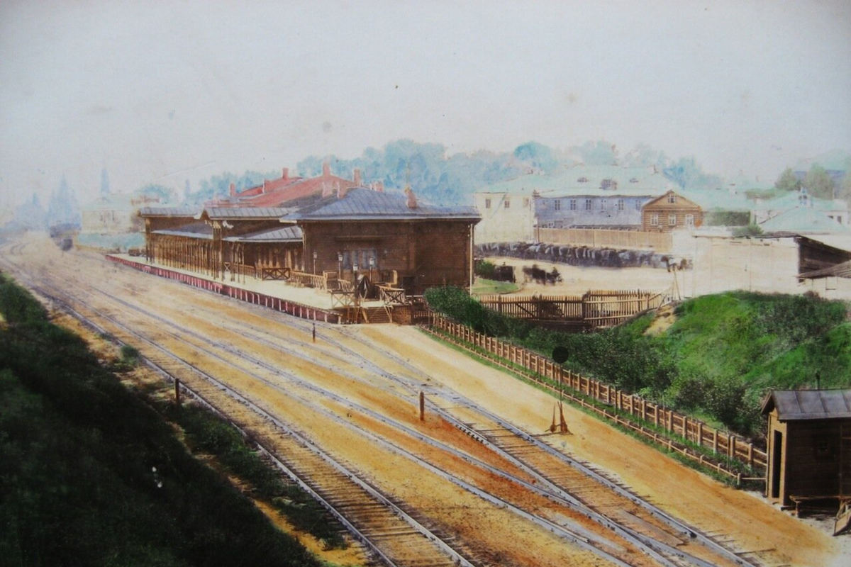 Первое здание Курского вокзала