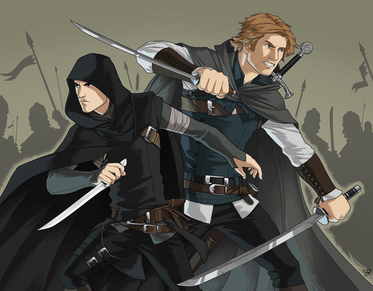 Ройс и Адриан - главные герои "Рийрии" (арт Sarctic, DeviantArt).