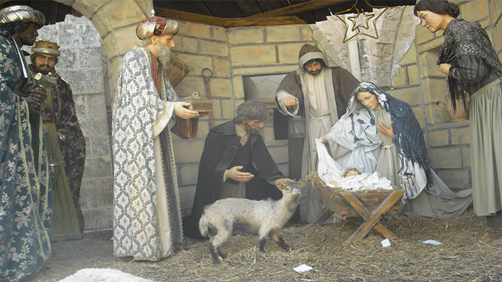 Ясли, где лежал младенец.