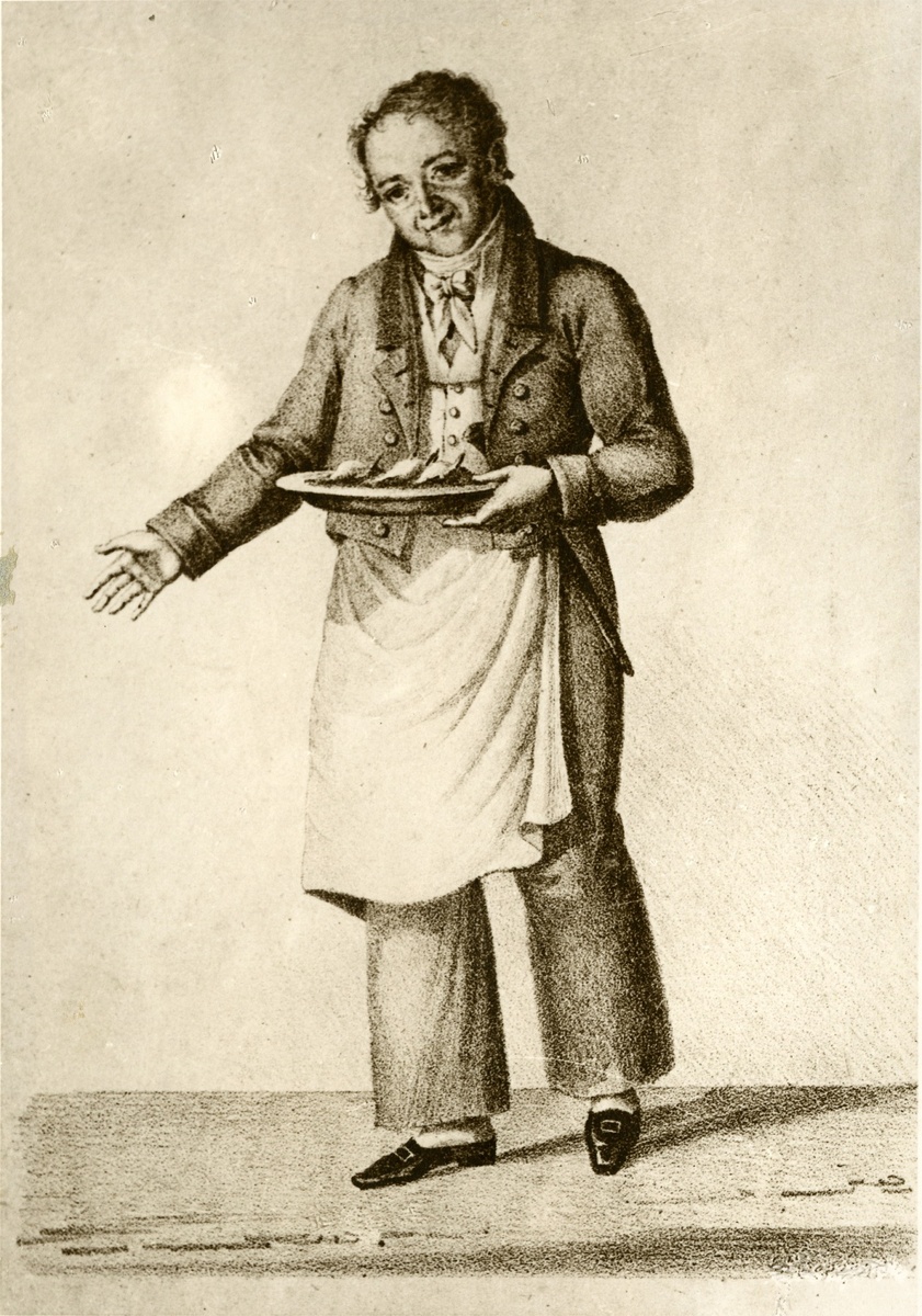 Михаил Щепкин в роли Суфле. «Секретарь и повар» Э. Скриба и Мельвиля. 1825 г.