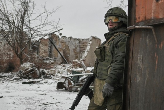    Военнослужащий ВС РФ в зоне проведения специальной военной операции