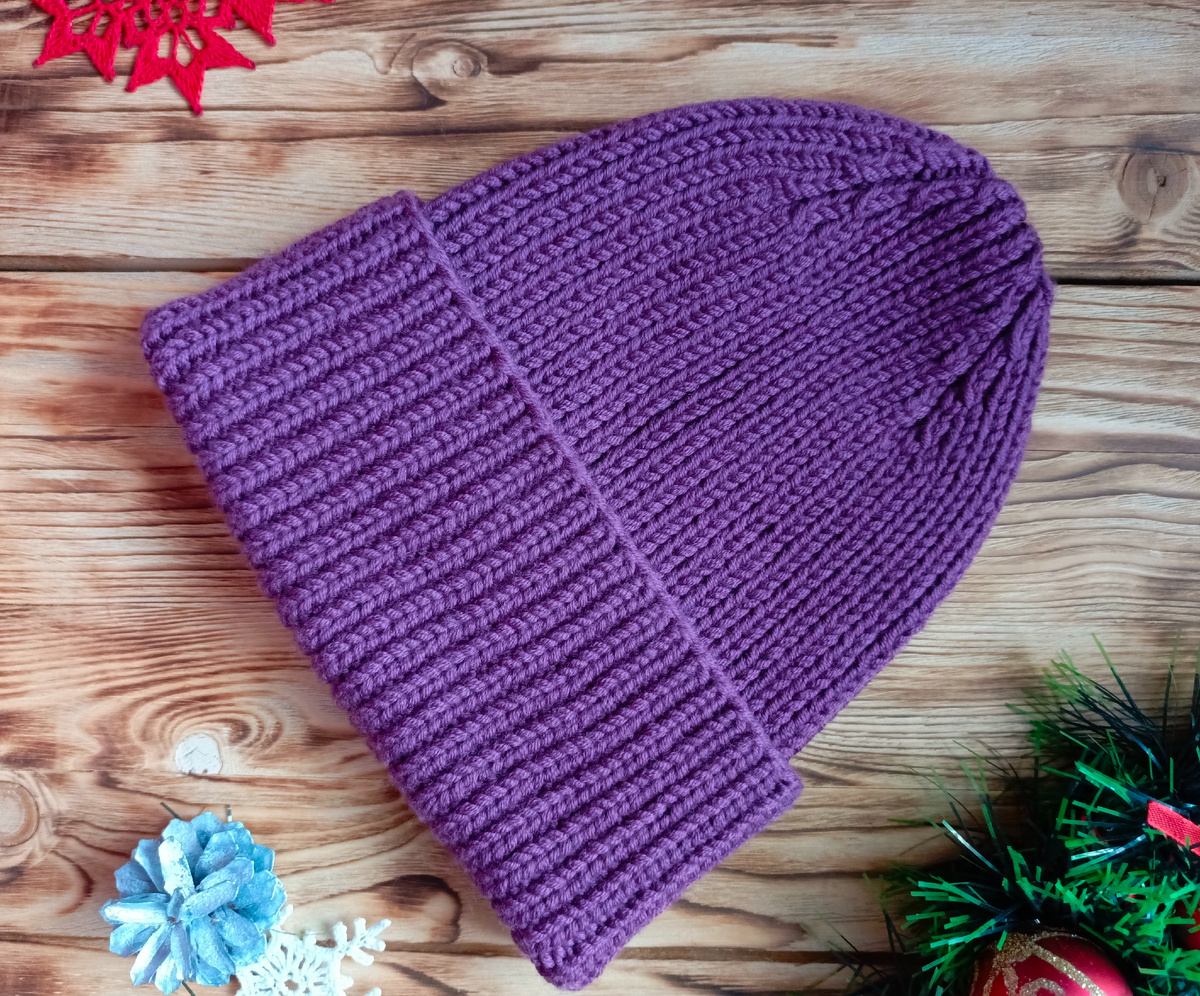 Шапка в две нити