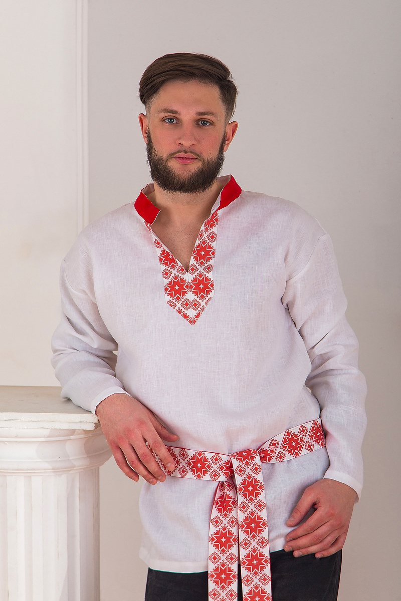 Борода и славянская рубаха. С просторов интернета. Цветокоррекция автора статьи.