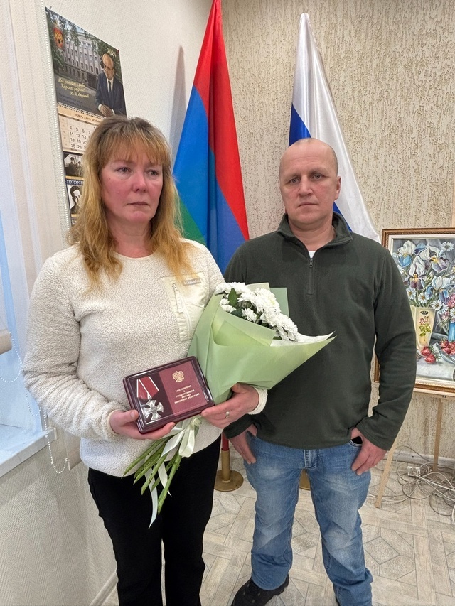    Орден Мужества передали на вечное хранение маме погибшего бойца из КарелииЛахденпохский район