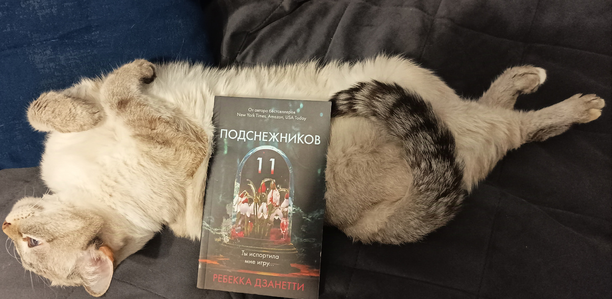 Сегодня читаемую книгу представляет Дженька, принявшая эффектную позу одной из жертв неведомого маньяка🤣🤣🤣. 