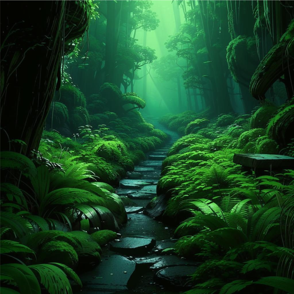 На тропинках далекой Ландринады. Рис: kandinsky 3.1