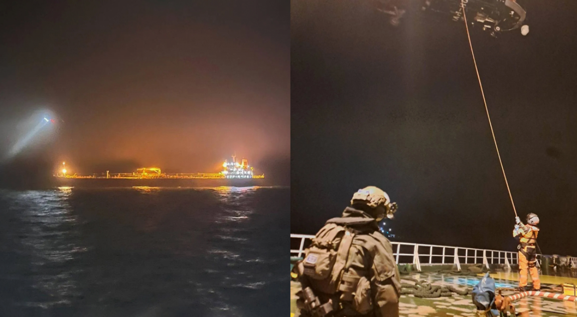 25 декабря финская морская полиция захватила судно Eagle S/ Фото Полиция Финляндии