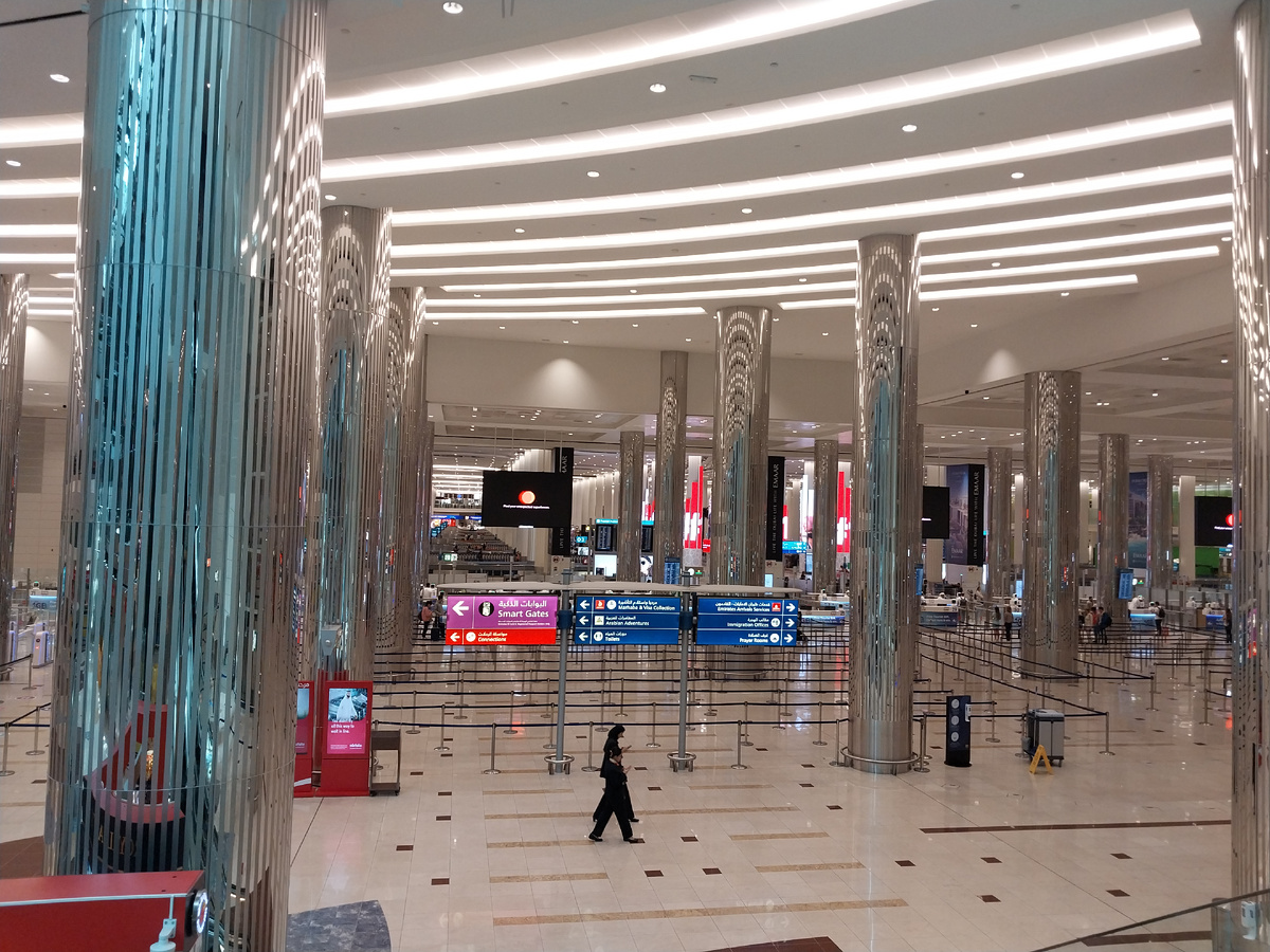 Дубай. Аэропорт. Терминал № 3. Август 2023 г.