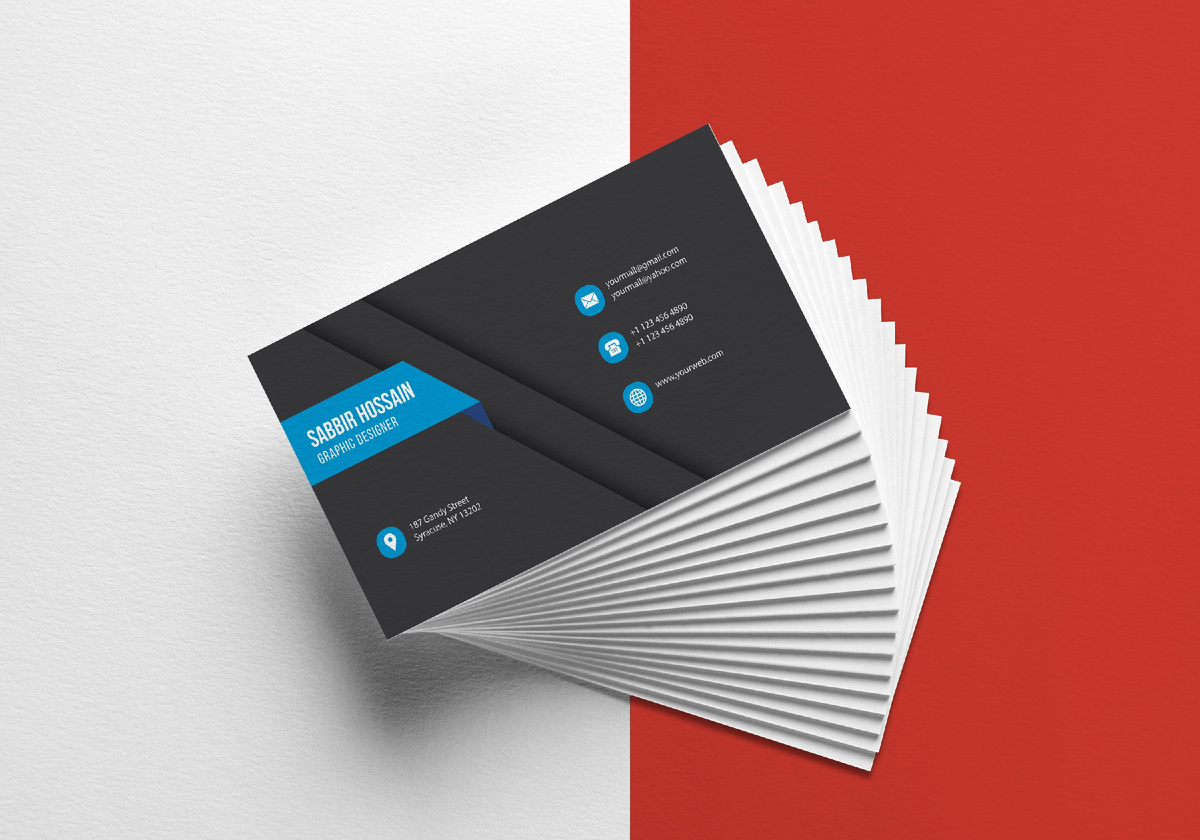 Мокап визитки