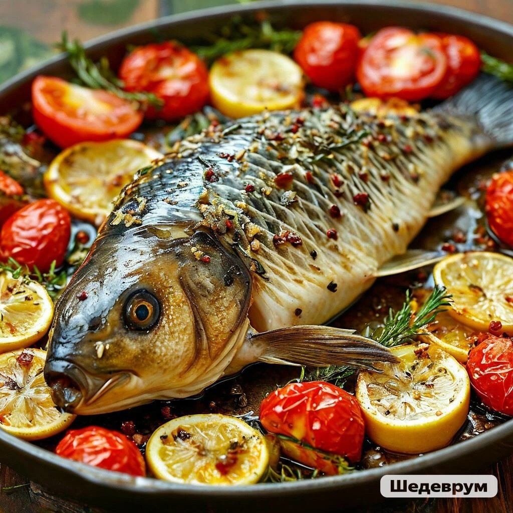 Запечённый карп