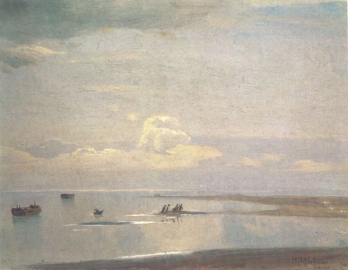 Н. Н. Дубовской. На Волге (этюд, 1892, ГТГ)