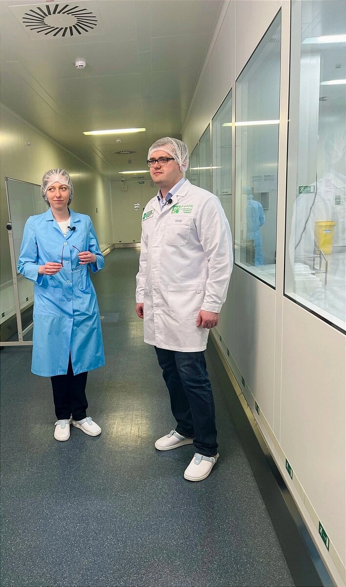 Фото во время съемки с производственного корпуса 