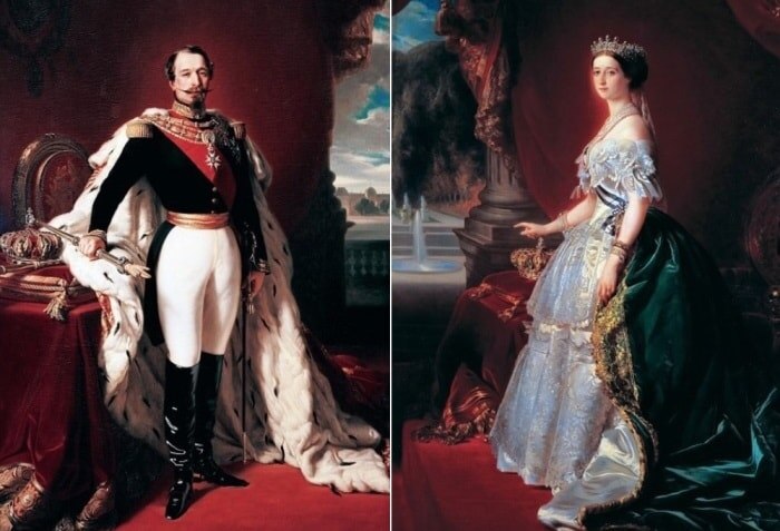 Император Наполеон 3-й и императрица "Евгения".
