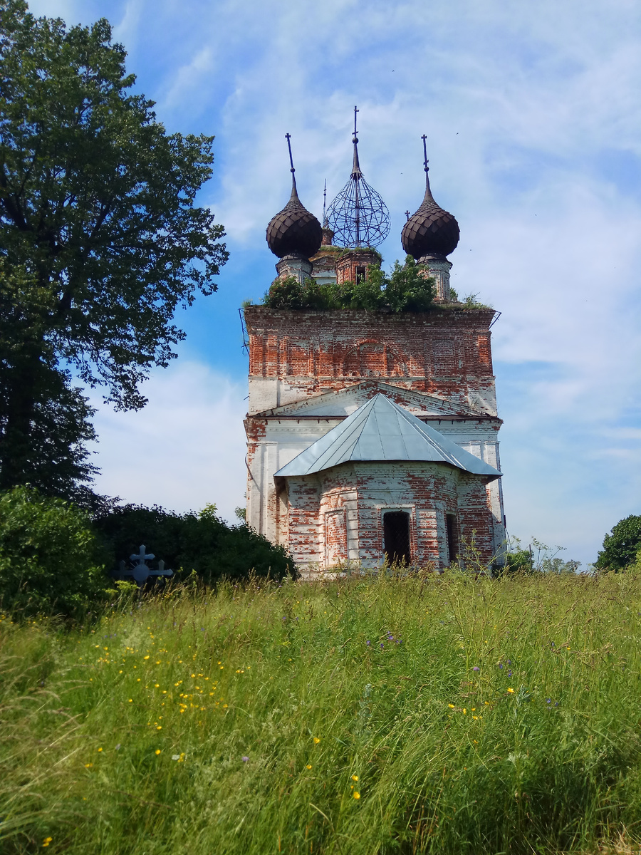 Крест в левой части кадра - предполагаемое место захоронения Ф.И. Стародубского