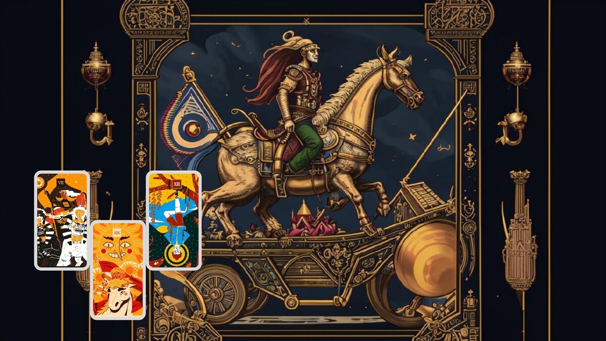 Колесница с Повешенным образуют Солнце в тени: не пытаемся впихнуть всё, чтобы делать дела