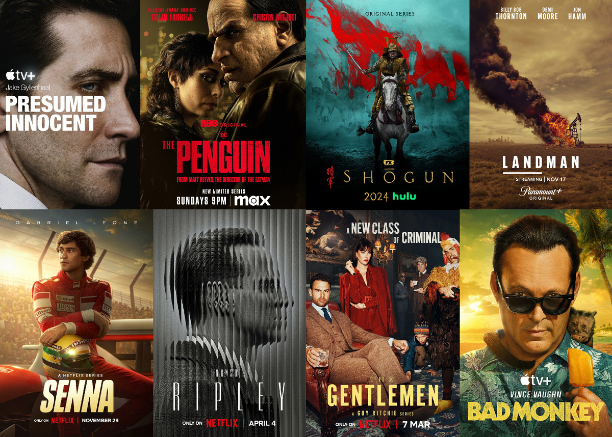 Постеры лучших сериалов 2024 года. Источник: imdb.com