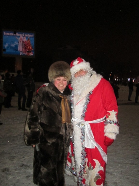 С дедом Морозом 