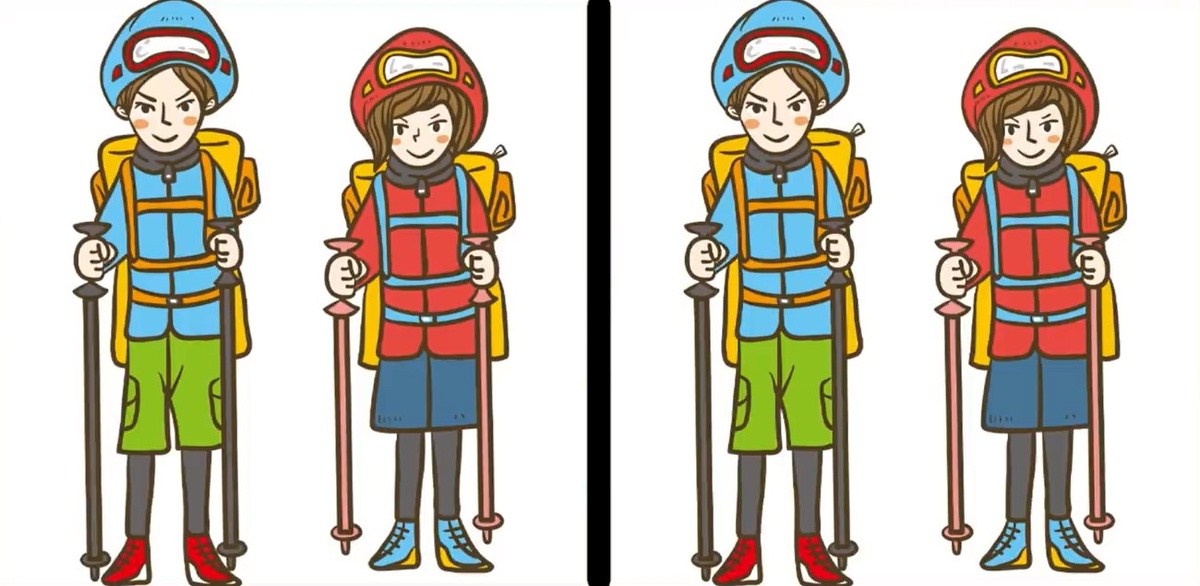 найди 3 отличия